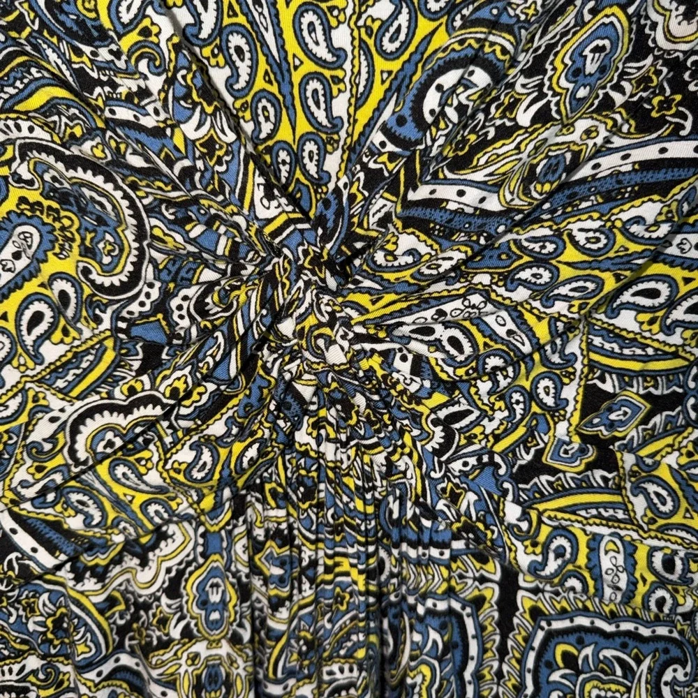 Soma Paisley Midi Dress in Yellow and Black